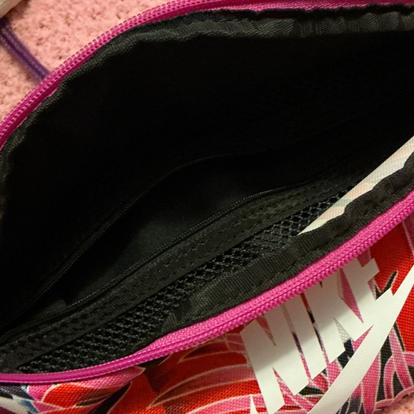 Nike Women's Pink and Red Patterned Waist Bag - Picture 4 of 4